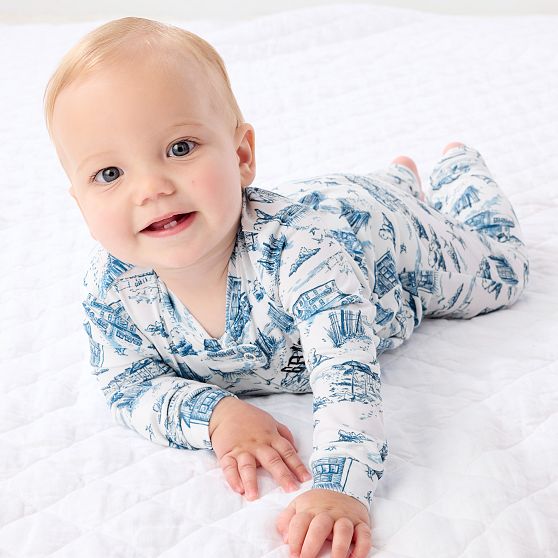 Baby One-Piece Patterned Pajamas