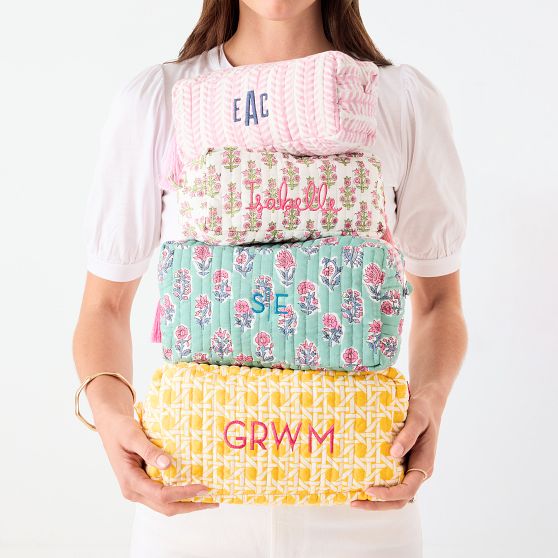 Block Print Travel Pouch