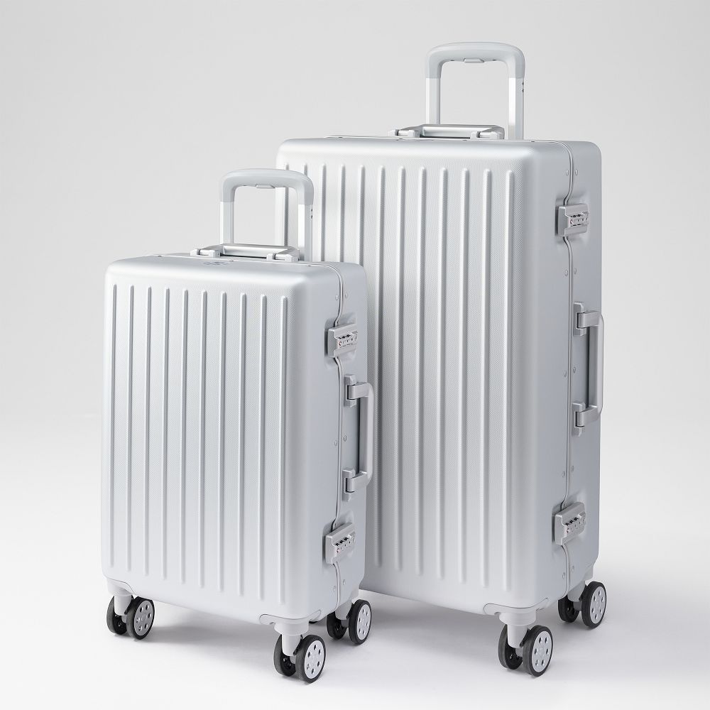 Mark & Graham Atlas Metal Frame Carry-On and Checked Luggage Set