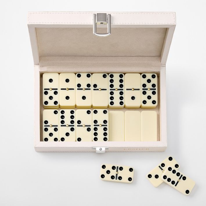 Caning Dominoes Game Set in Rattan Case | Mark and Graham