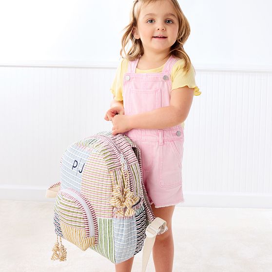 Block Print Quilted Backpack