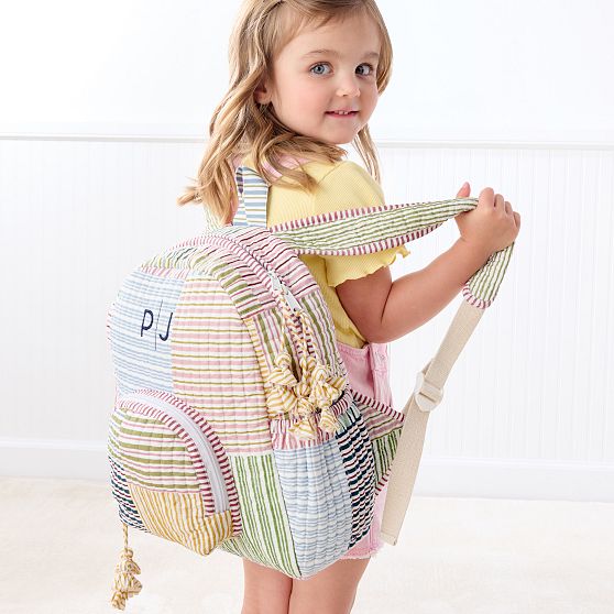 Block Print Quilted Backpack