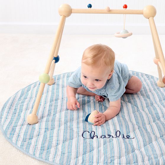 Block Print Quilted Play Mat