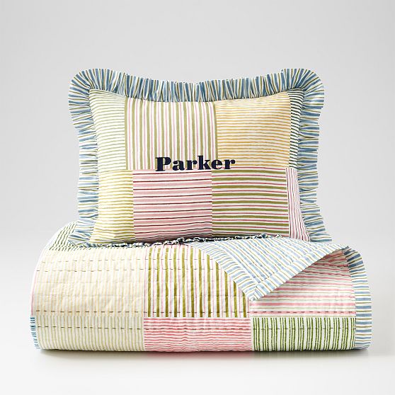 Block Print Boudoir Pillow Cover