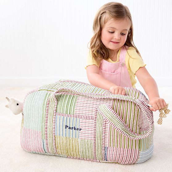 Block Print Quilted Overnighter
