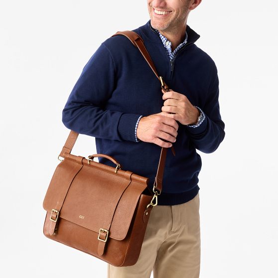 Harrison Leather Messenger Bag