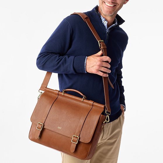 Harrison Leather Messenger Bag
