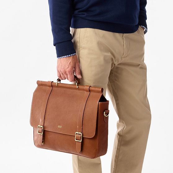 Harrison Leather Messenger Bag