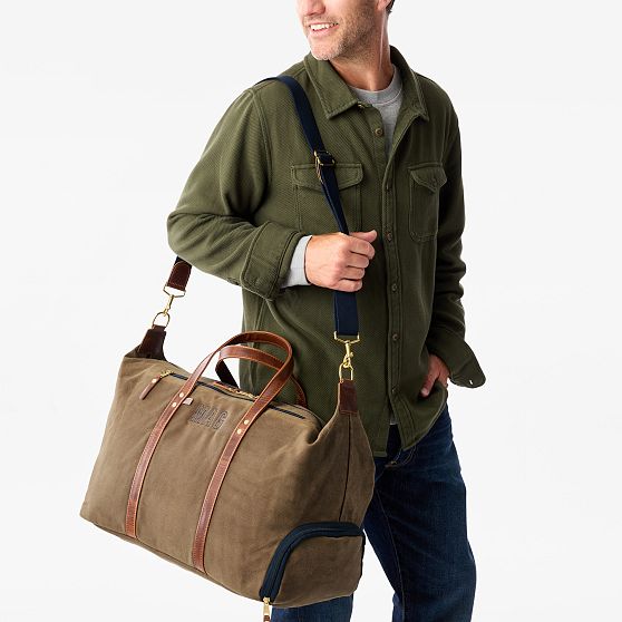 Hudson Sutler Waxed Canvas and Leather Weekender
