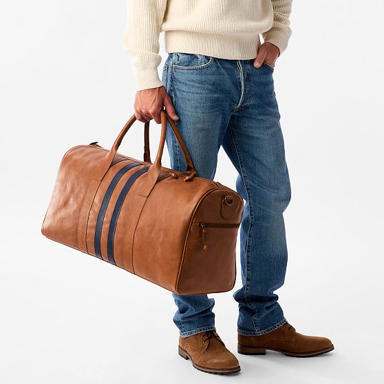 Varsity Leather Duffle Bag