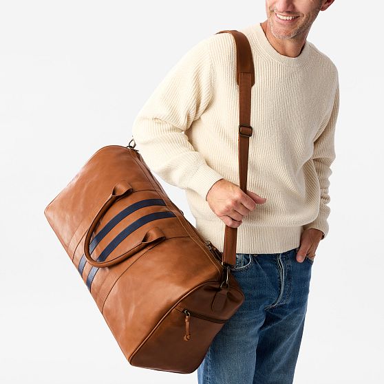 Varsity Leather Duffle Bag