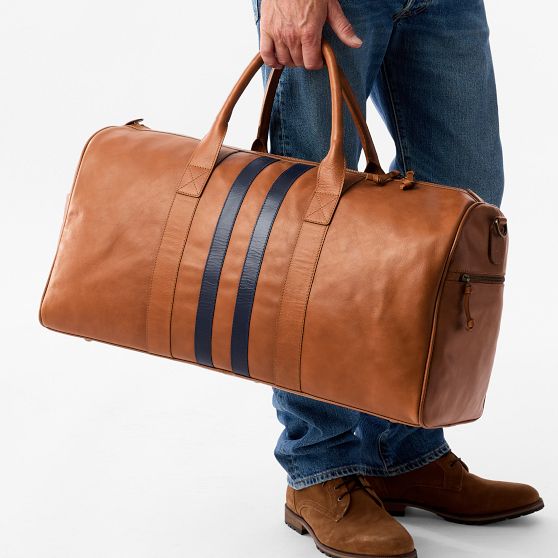 Varsity Leather Duffle Bag