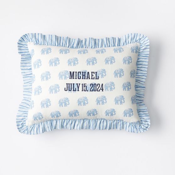 Block Print Boudoir Pillow Cover