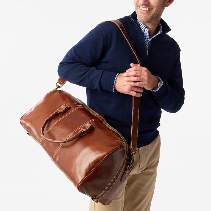 Marco Italian Leather Weekender Bag | Mark and Graham