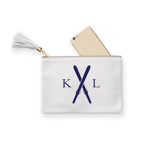 Leather Tassel Zipper Pouch