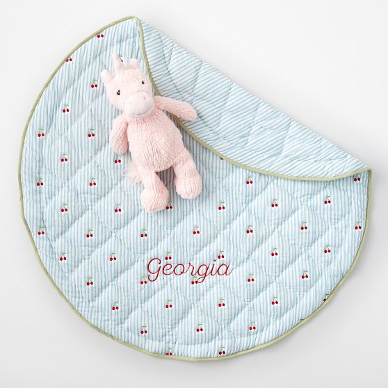 Embroidered Quilted Play Mat