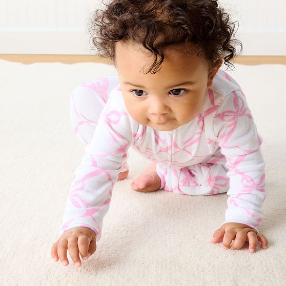 Baby One-Piece Block Print Pajamas​