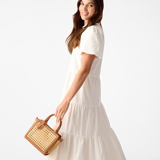 Waterproof Caning Mini Crossbody Tote