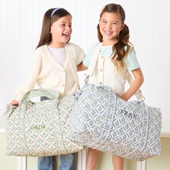 Block Print Canvas Weekender