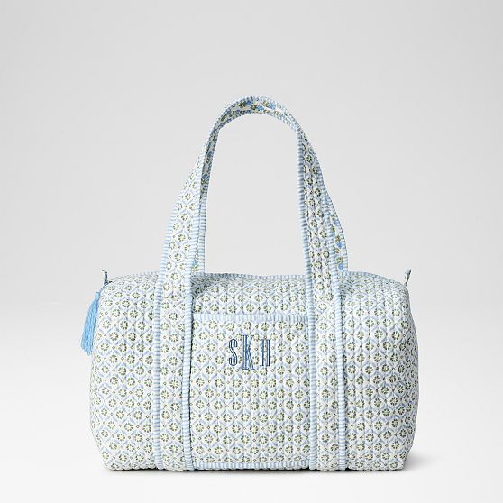 Block Print Quilted Weekender