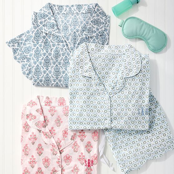 Block Print Short Pajama Set