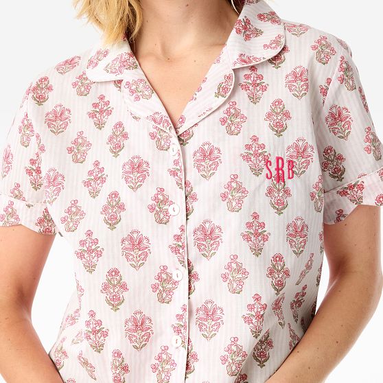 Block Print Short Pajama Set