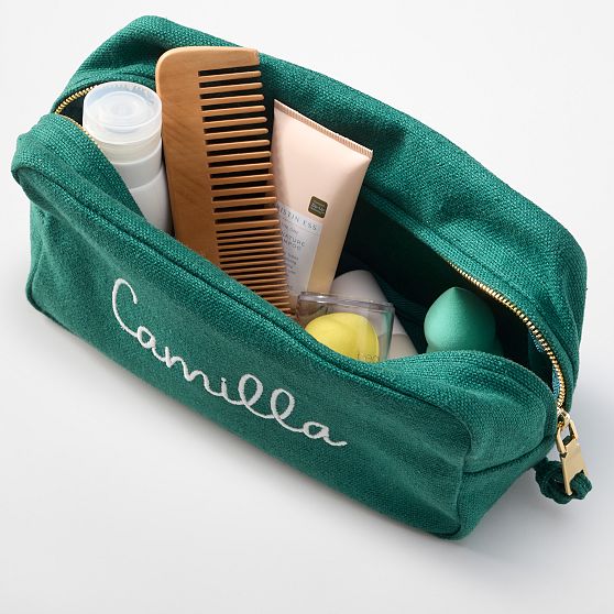 Cotton Linen Travel Pouch