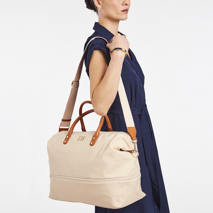expandable travel tote bag BEIS The East / West in Black 22 w (top) Baggallini | Carryall Expandable Packable