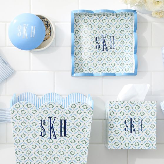 Block Print Bath Accessories Collection
