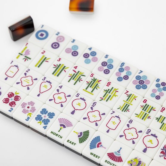 Bam Bird Boutique Tortoise Mahjong Tile Set