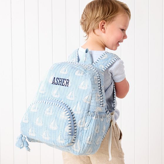 Block Print Quilted Backpack