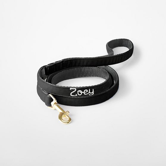 Hand-Embroidered Velvet Dog Leash