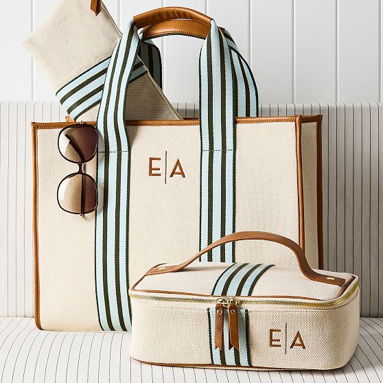 Marin Leather and Canvas Tote