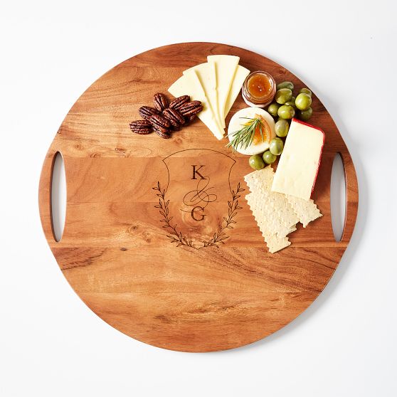 Round Wood Cheese Board Tray
