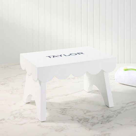 Scalloped Step Stool