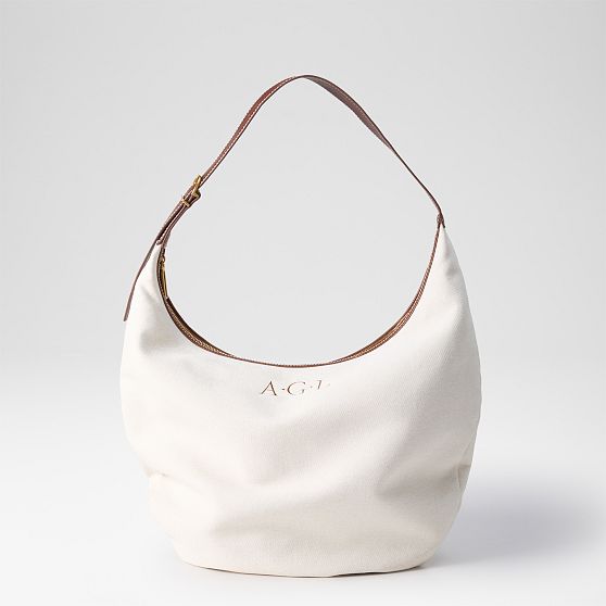 Dakota Canvas and Leather Hobo Bag