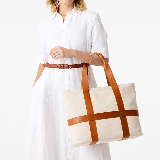 Marin Canvas and Leather Travel Tote