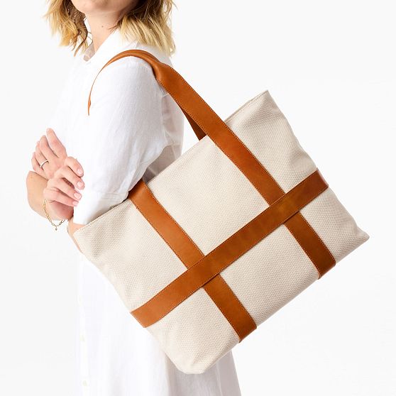 Marin Canvas and Leather Travel Tote