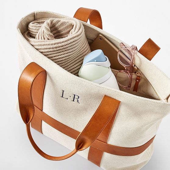 Marin Canvas and Leather Travel Tote