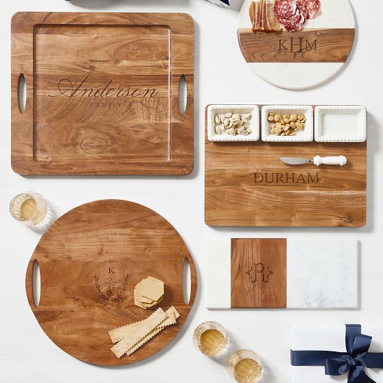 Square Wood Cheese Board Tray