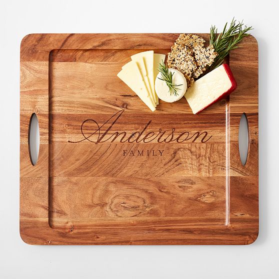 Square Wood Cheese Board Tray