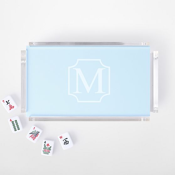Acrylic American Mahjong Tile &amp; Rack Set