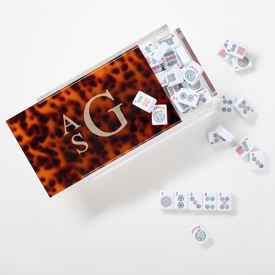 Acrylic American Mahjong Tile &amp; Rack Set