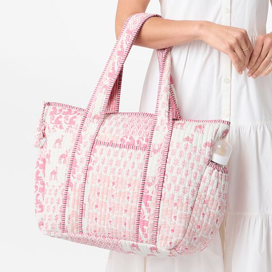 Patchwork Quilted Diaper Bag