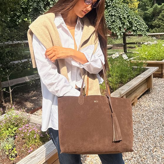 Fillmore Faux Suede Tote