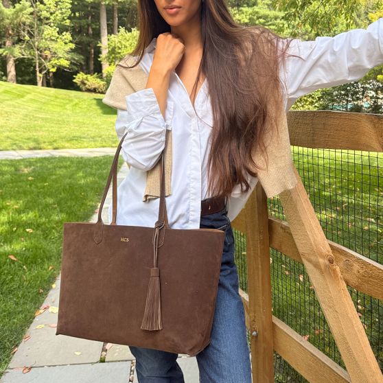 Fillmore Faux Suede Tote