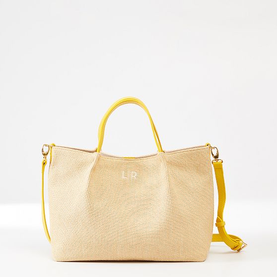 Gemma Italian Raffia Tote