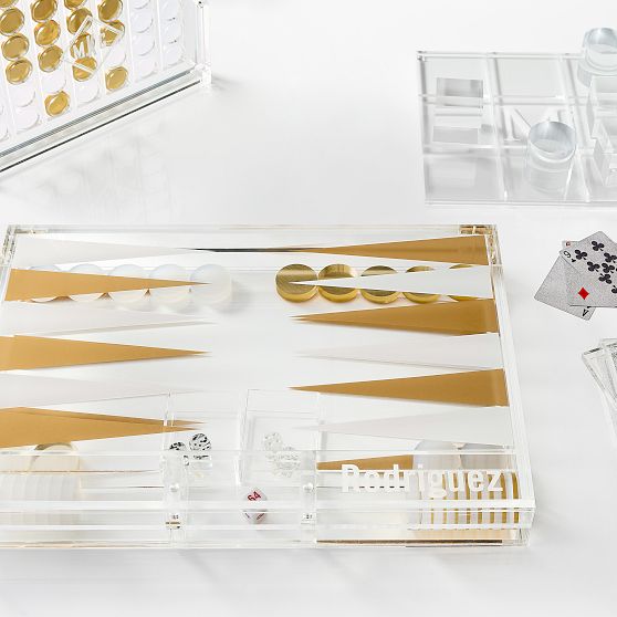 Acrylic Backgammon Set