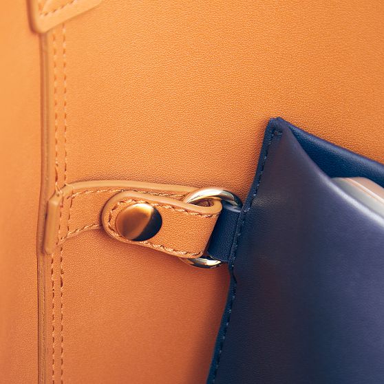 Faux Leather 2-in-1 Tote