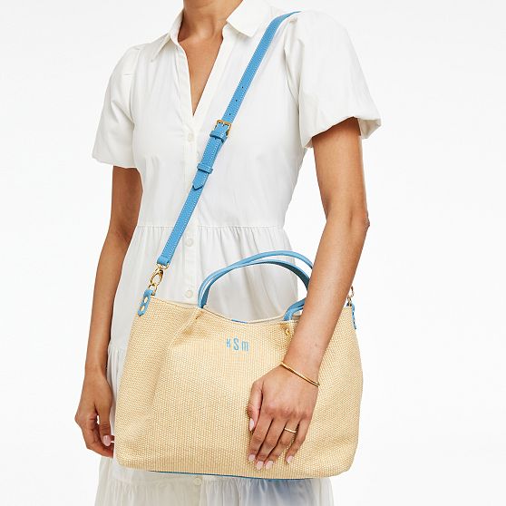 Gemma Italian Raffia Tote